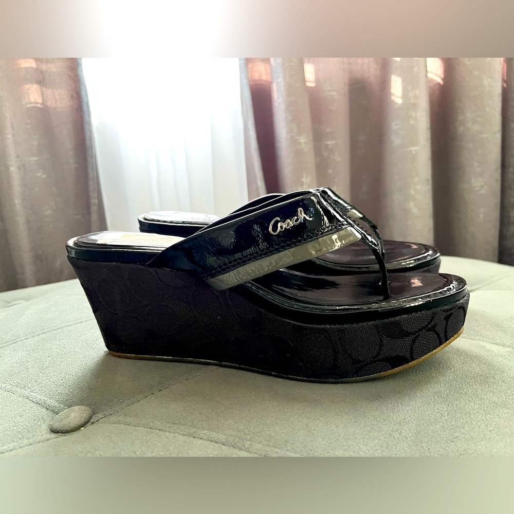 New!! Coach Jody Wedge Platform Sandals